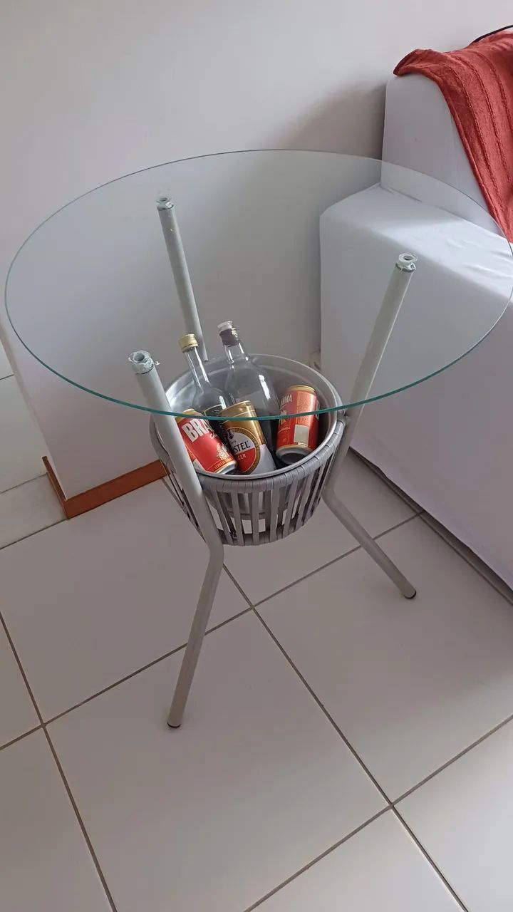 Mesa com tampo de vidro  - Foto 3