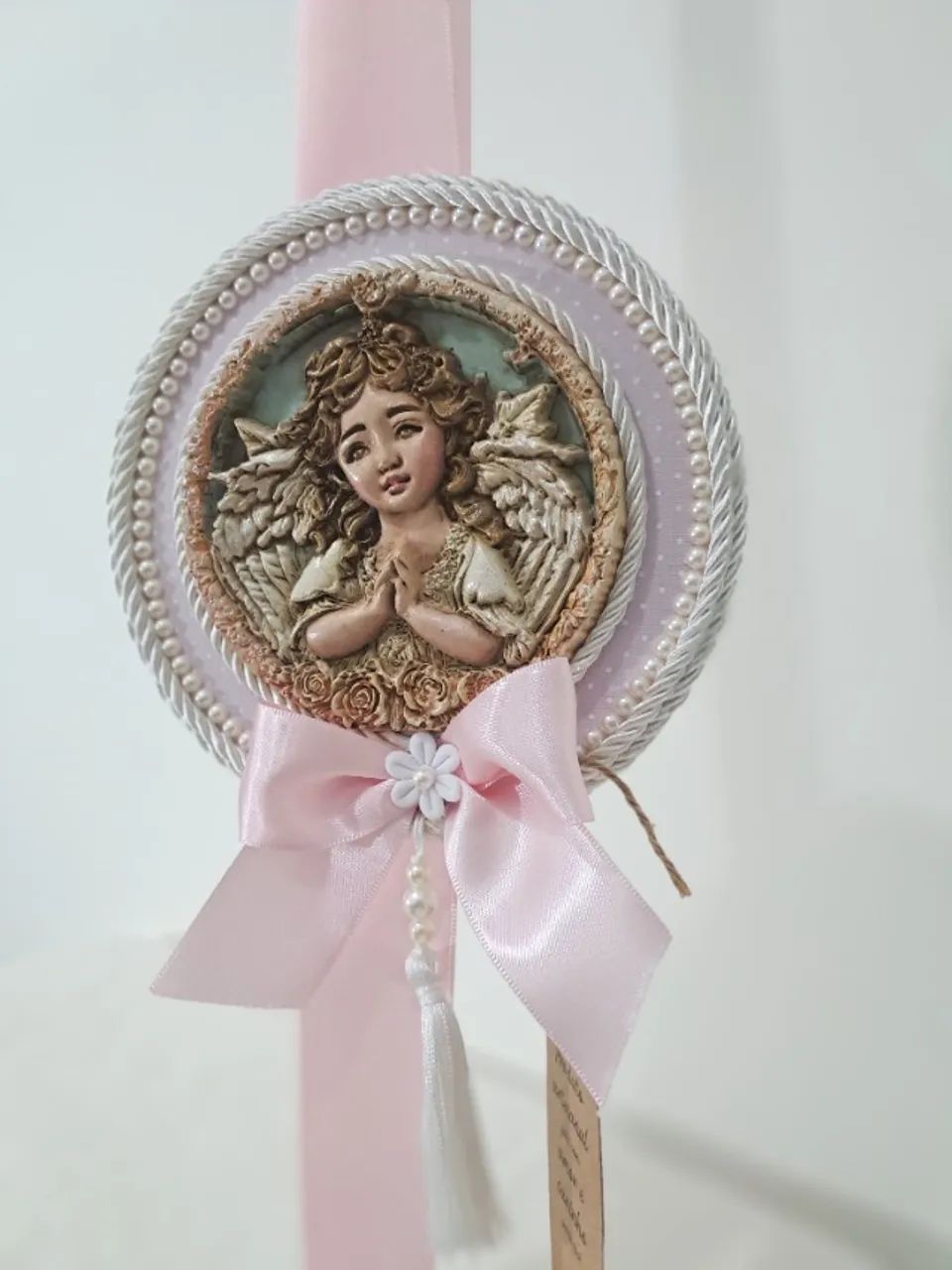 Escapulário de Porta - Anjo da Guarda (Rosa) - Foto 5