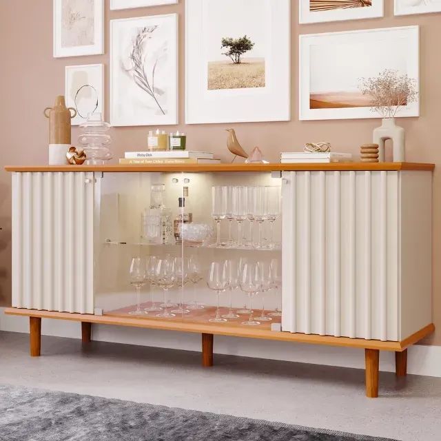 Buffet Com Led 100% MDF Janice