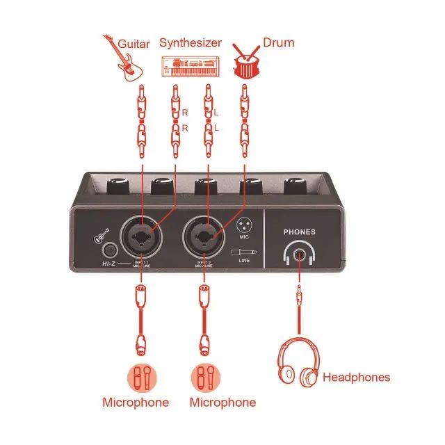 Interface De Audio Teyun Q-16 Usb Som Gravação Profissional - Foto 3