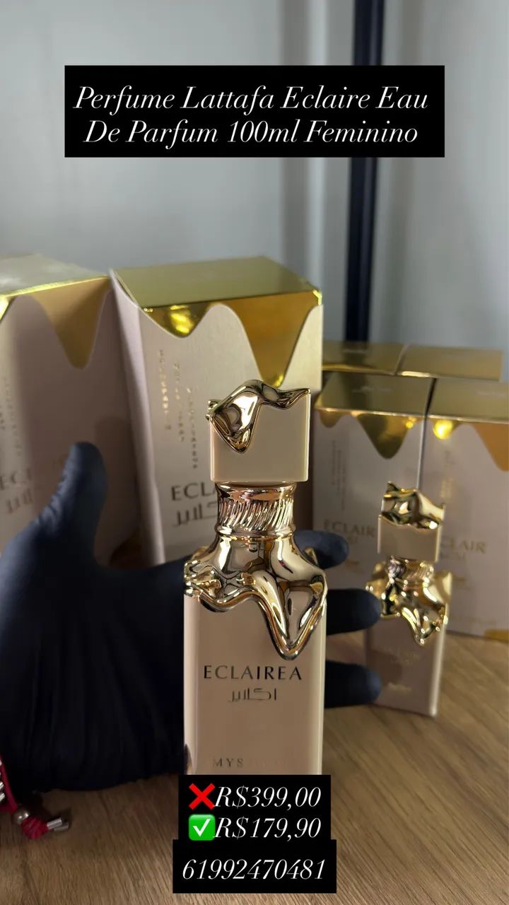 Perfume Eclaire Lattafa Feminino 100ml EDP - Foto 3