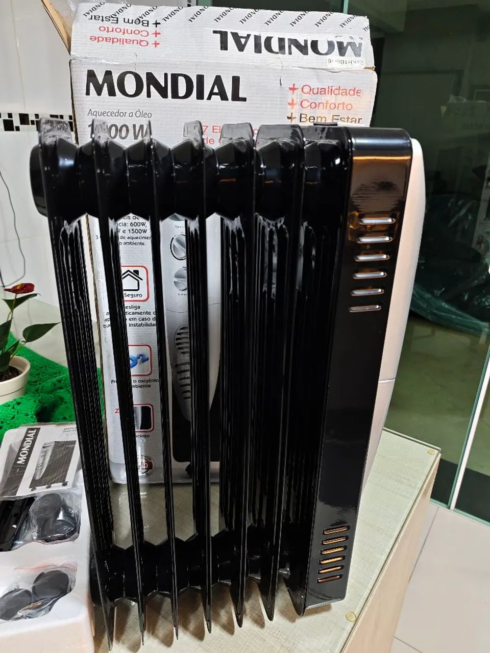 Aquecedor a óleo mondial 1500w 220v novo sem uso  - Foto 4