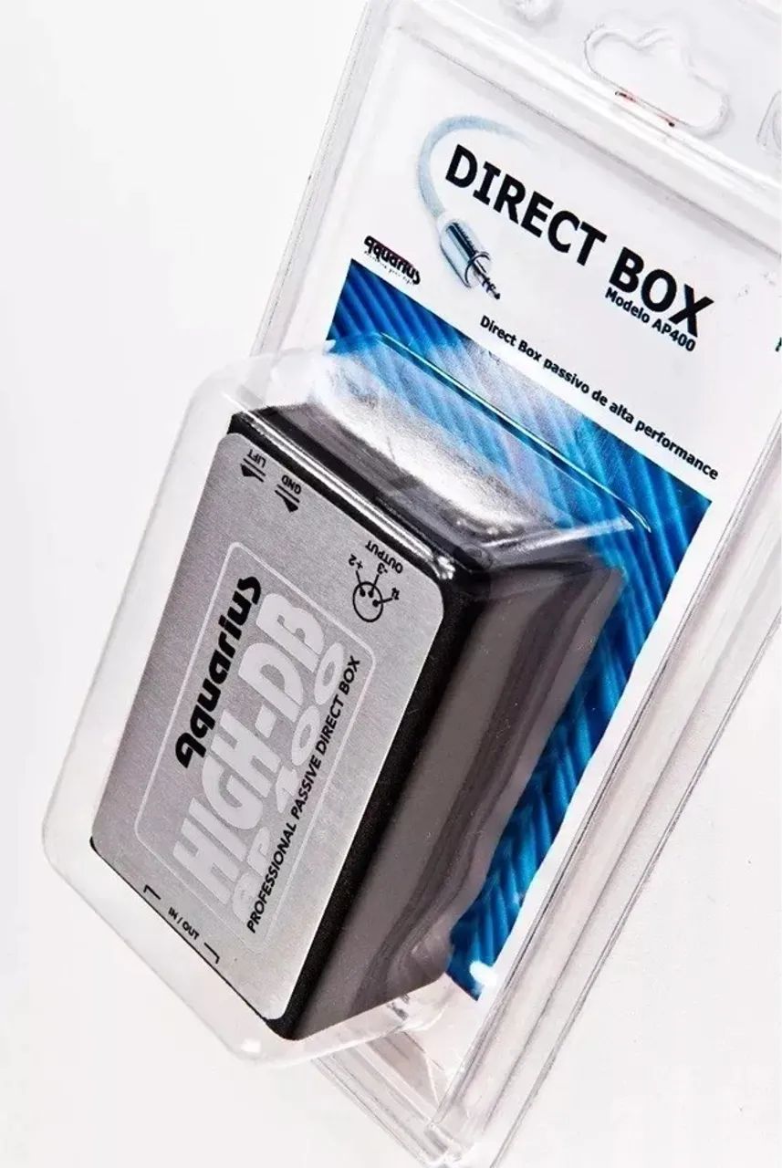 Direct Box Aquarius - high-DB AP 400 - Profissional Passive - Dois (2)