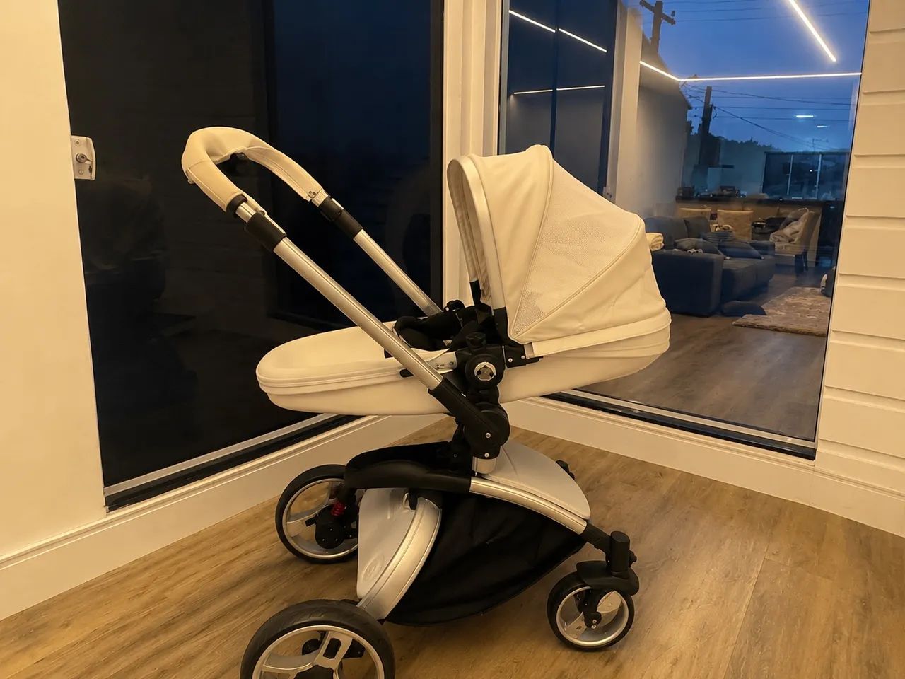 Carrinho de Bebê Litet Candy Moisés BB669 Branco + Bebê Conforto - Foto 4