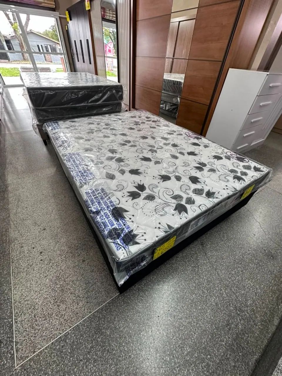 Conjunto Box com colchao de espuma para ate 150 kg  - Foto 5