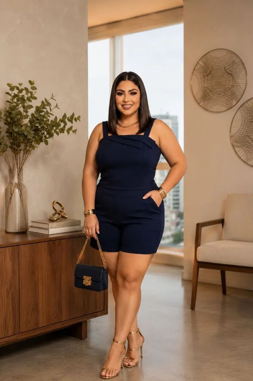 Conjunto plus size em crepe - Foto 4