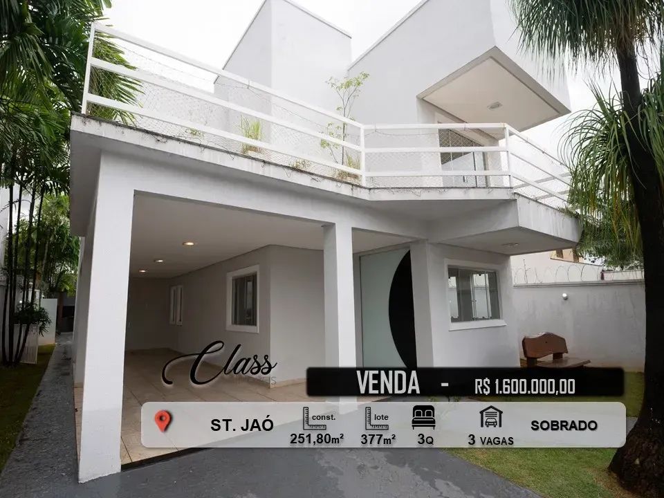 Sobrado ST. JAÓ COM 252m² com 3 quartos em Setor Jaó - Goiânia - GO