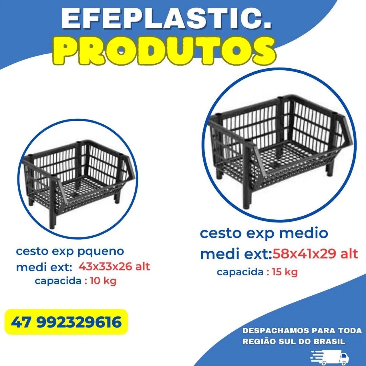 Cesto expositor plástico  - Foto 3