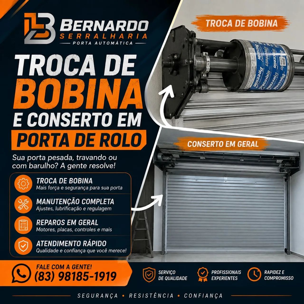 Conserto em Portas de Rolo