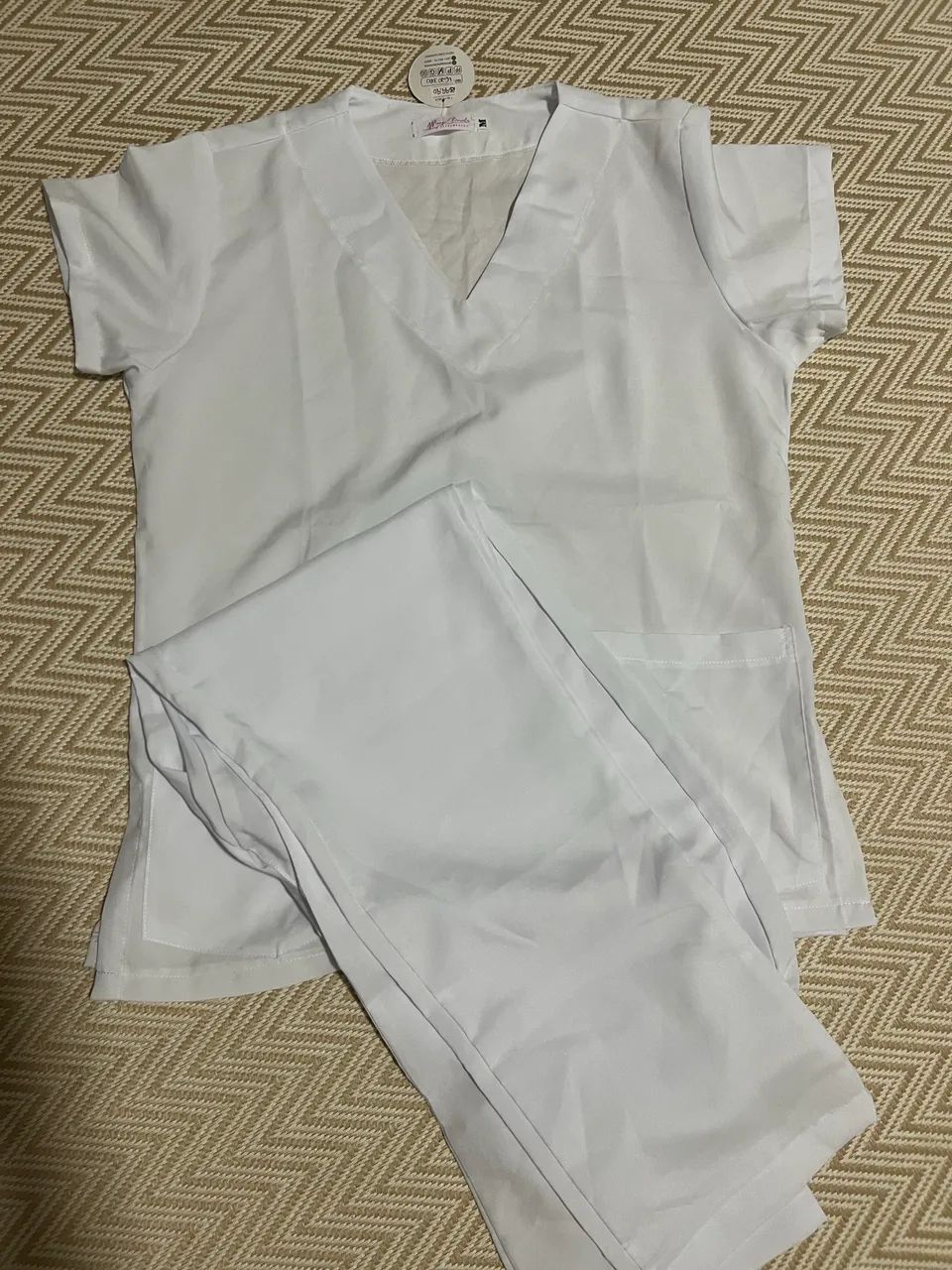 Scrub branco M 