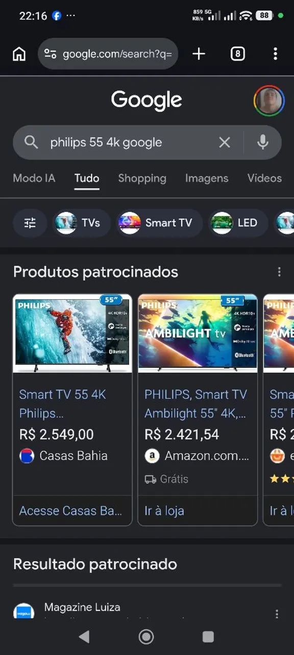 Tv 55pl usada 14 vezes 4k  - Foto 3