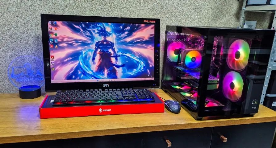 PC GAMER RYZEN 5, RTX 3060TI, SSD 2TB, RODA TUDO!
