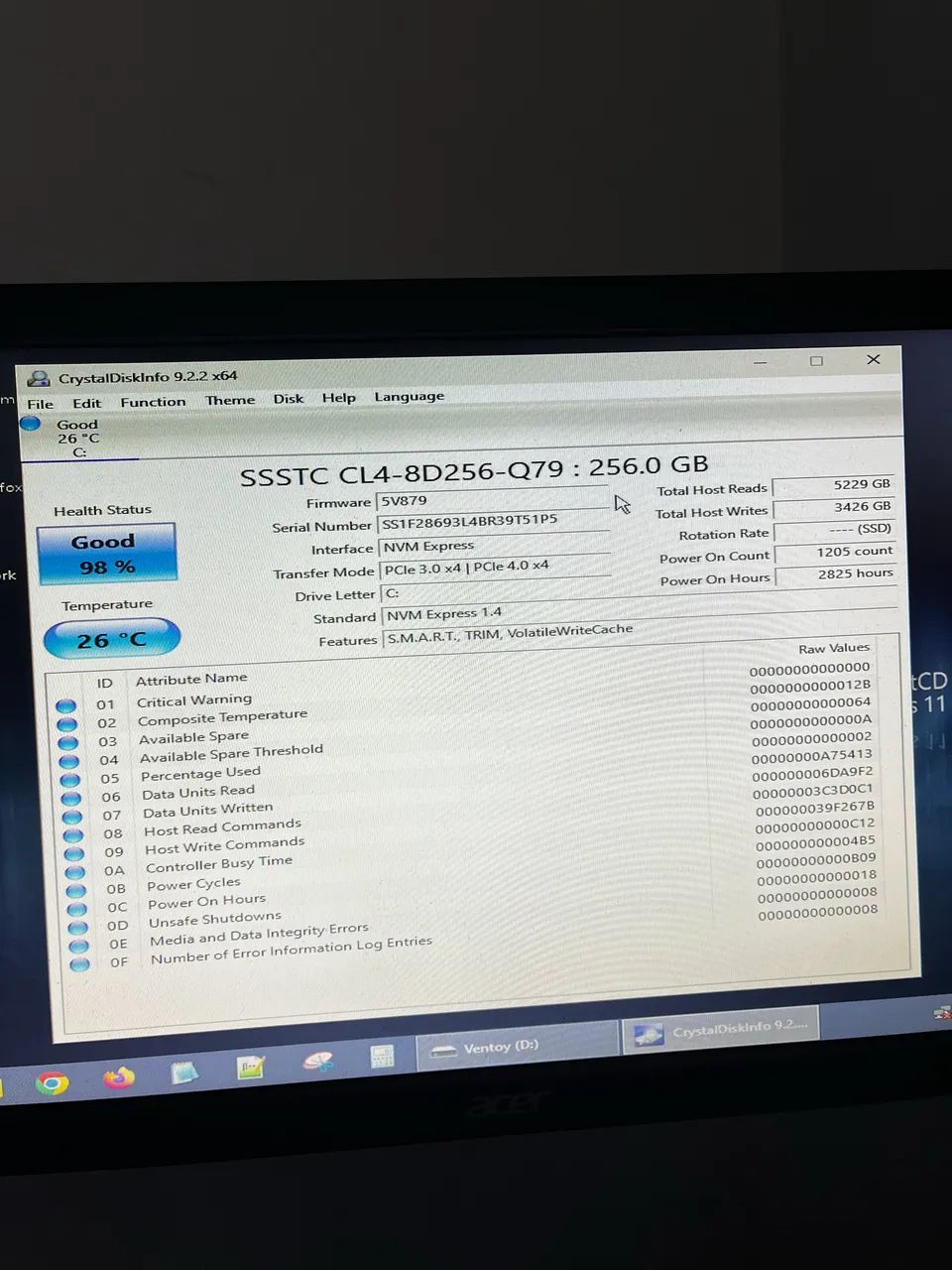 SSD 256gb NVME CL4 - 80256-079 - Foto 2