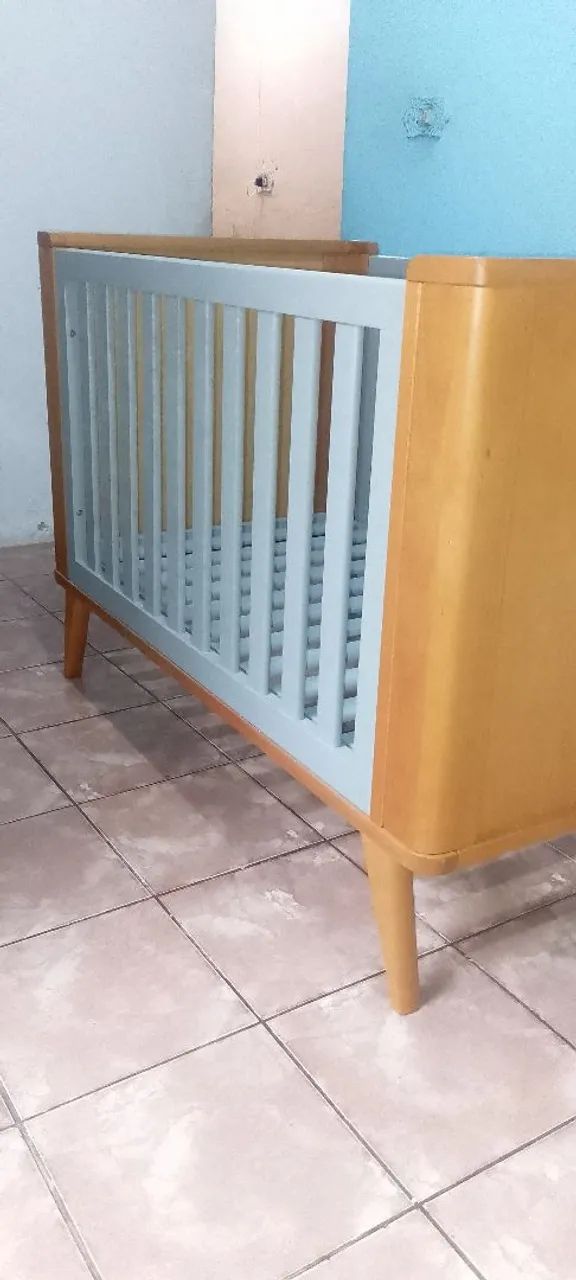 Berço cor madeirado   - Foto 2
