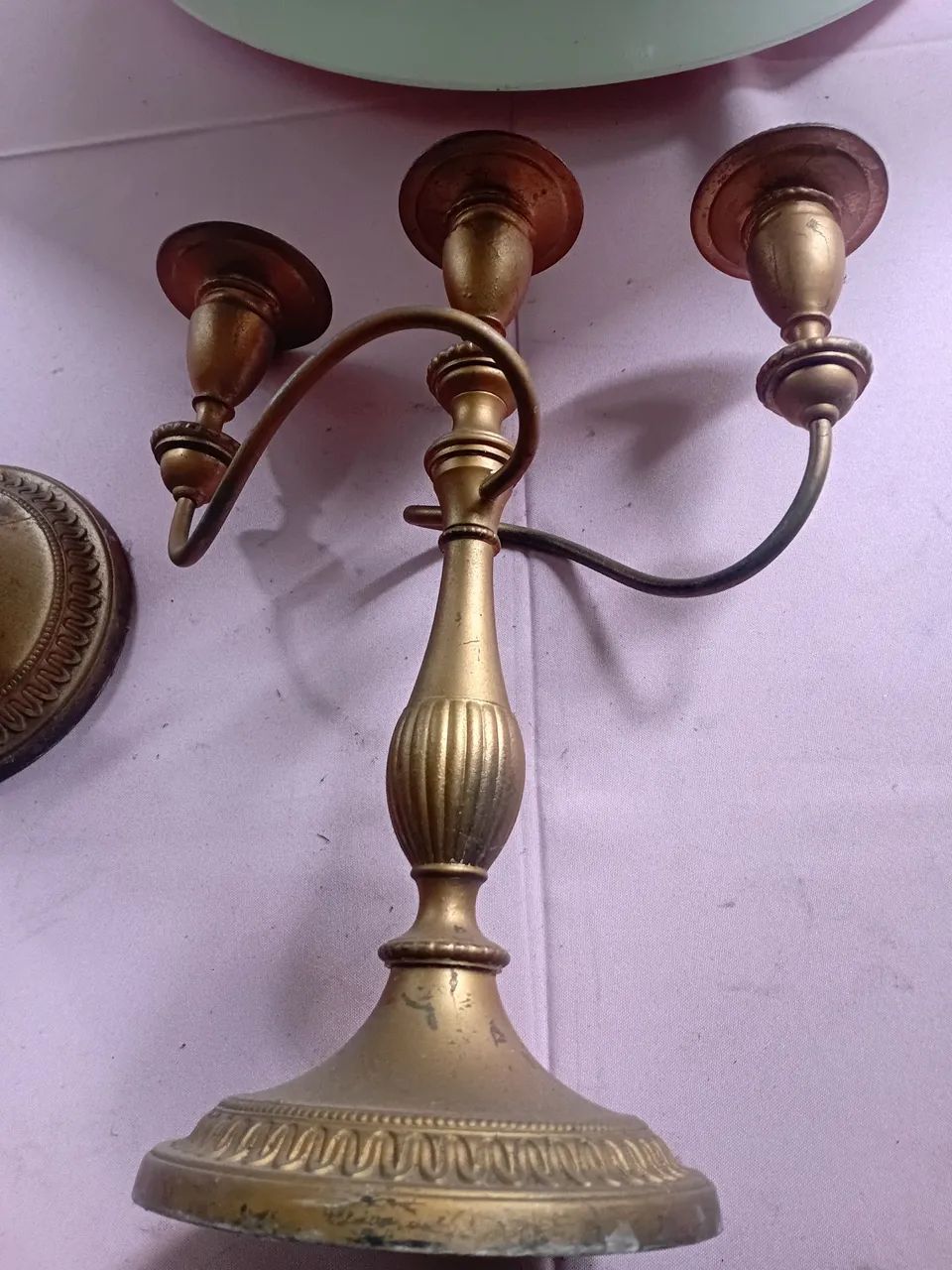 2 castiçais de 3 velas