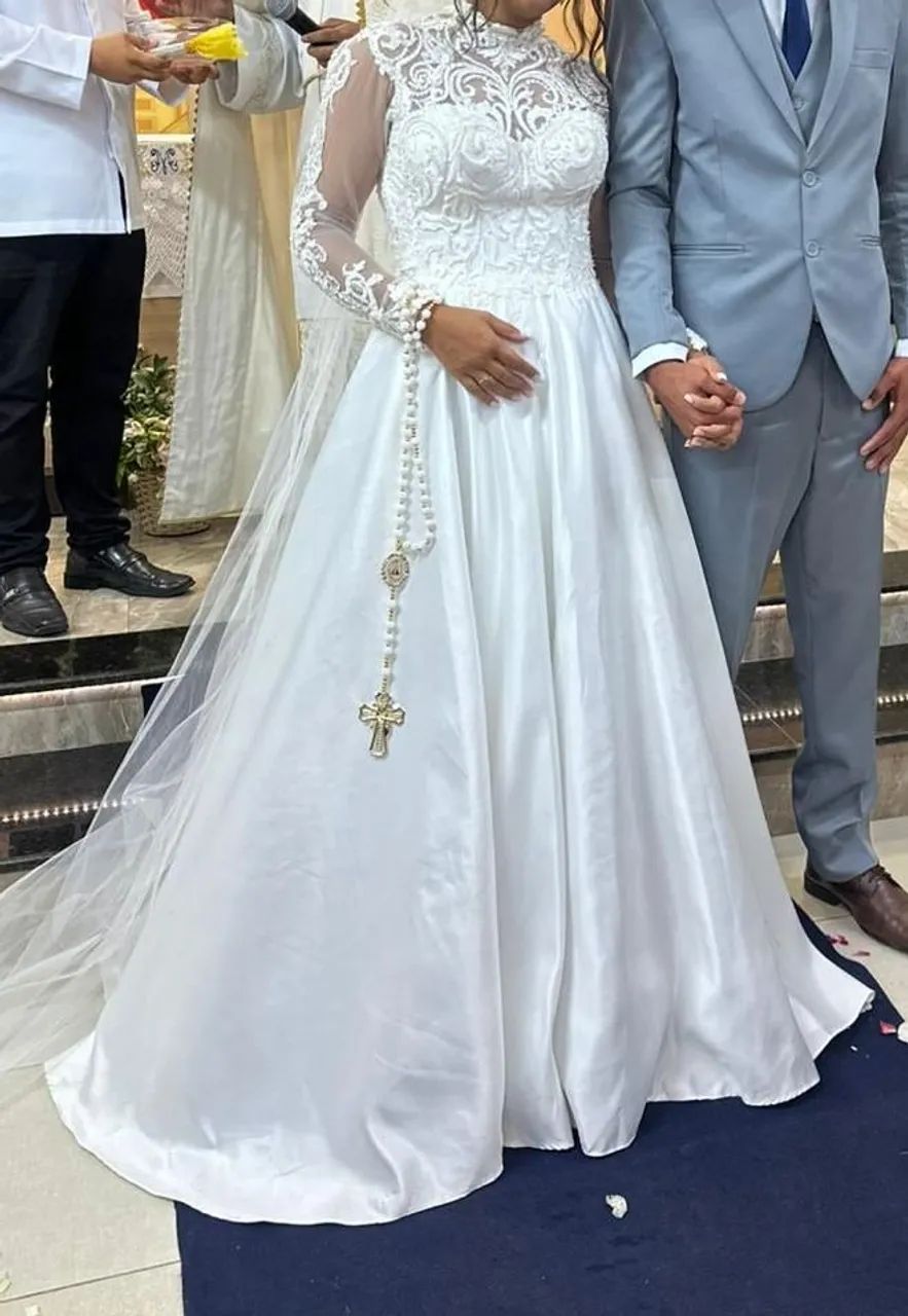 VESTIDO DE NOIVA USADO - Foto 3