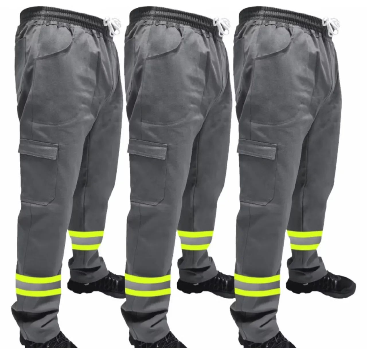 10 calças uniforme com faixa refletiva 