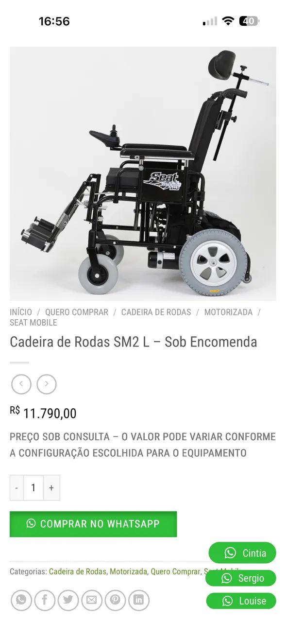 Cadeira de roda motorizada 2 meses de uso  - Foto 5