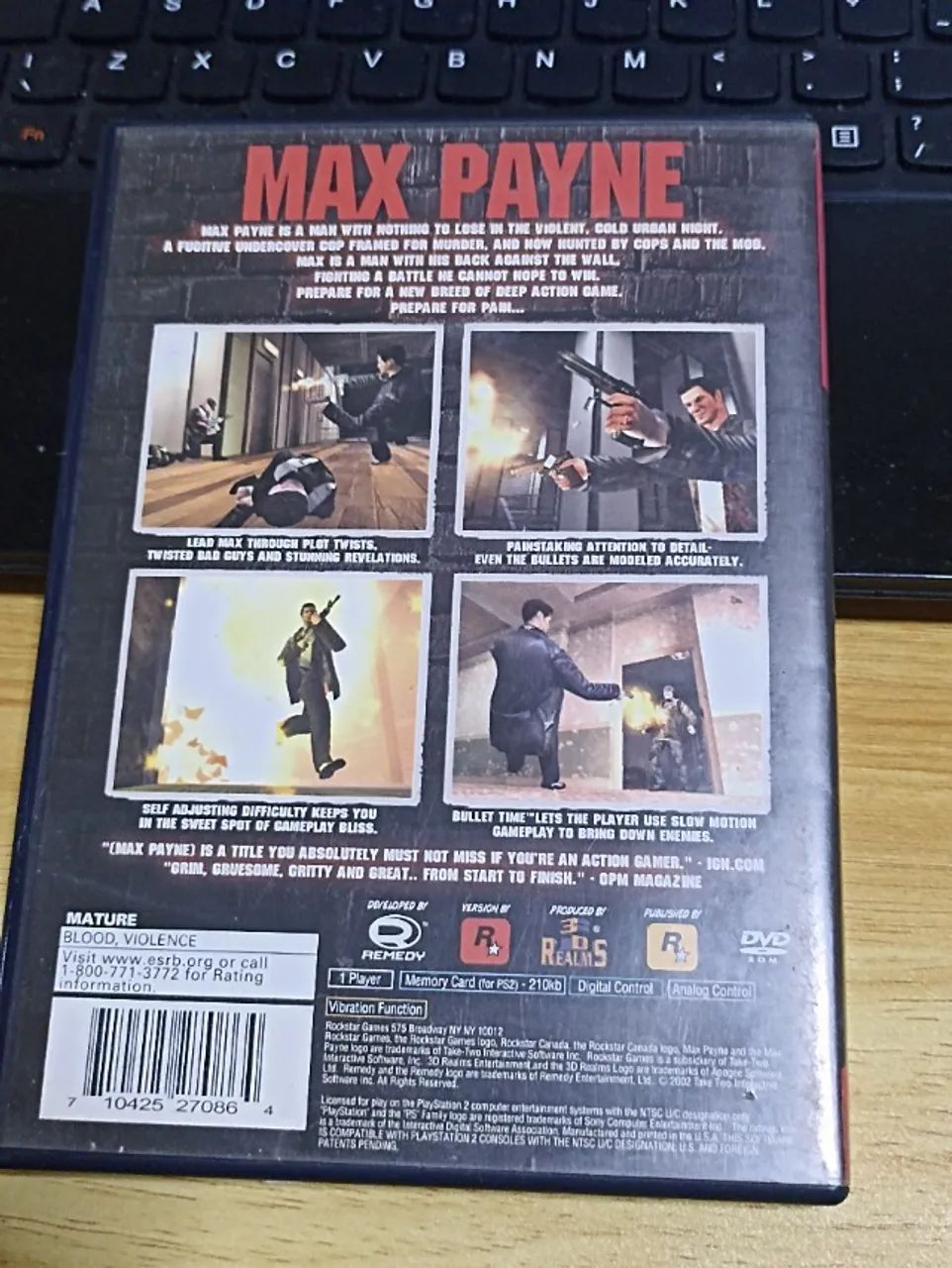 Jogo Max Payne PS2 Original Completo com Manual - Foto 5