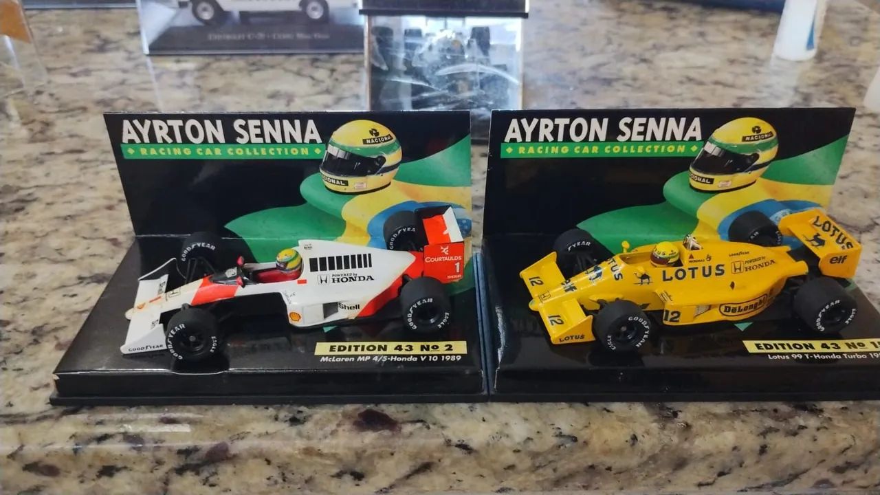 MINIATURAS COLECIONAVEIS AIRTON SENNA - Foto 3