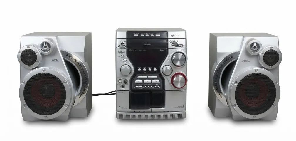 Mini System Aiwa Compacto  com Duas Caixas de Som dv00274