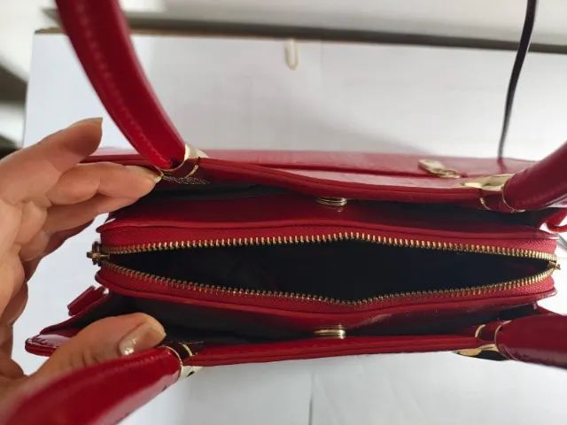 Bolsa Vermelha Elegante - Foto 4