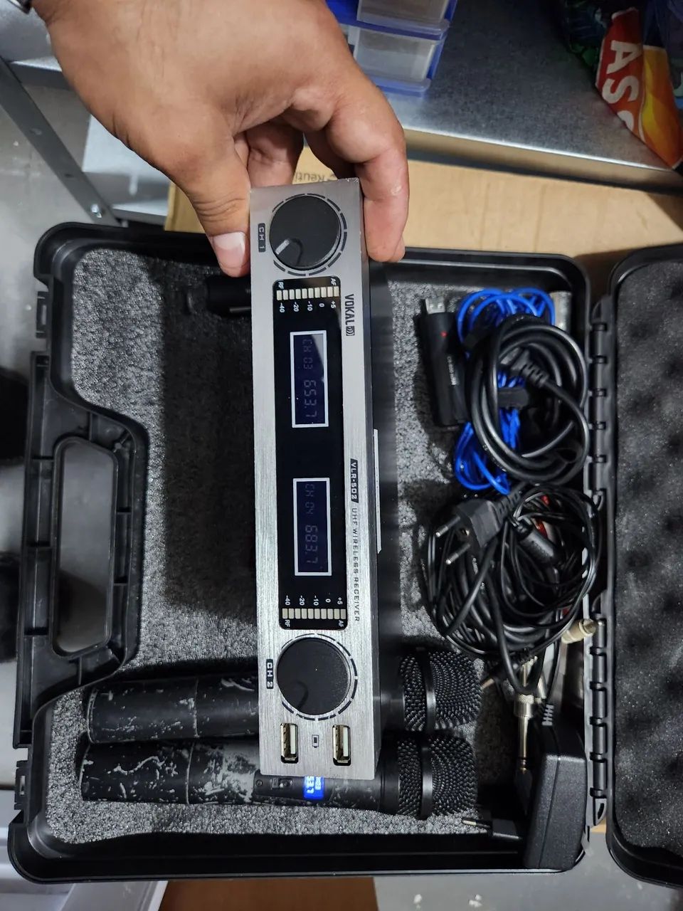 Microfones sem fio vokal 