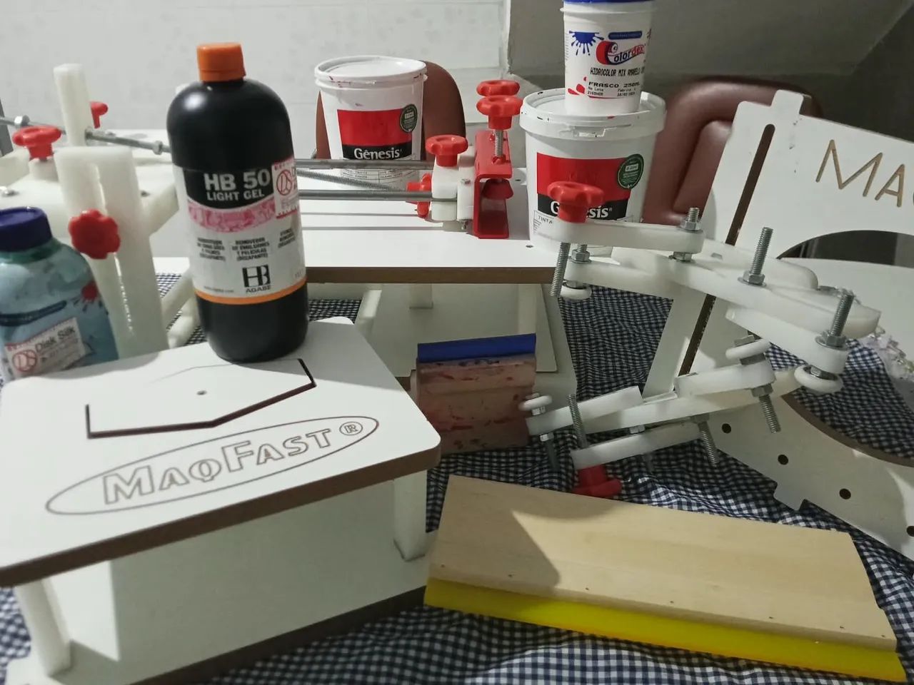 Máquina Silkscreen. Copos, Camisetas, Bonés, Balões - Foto 3