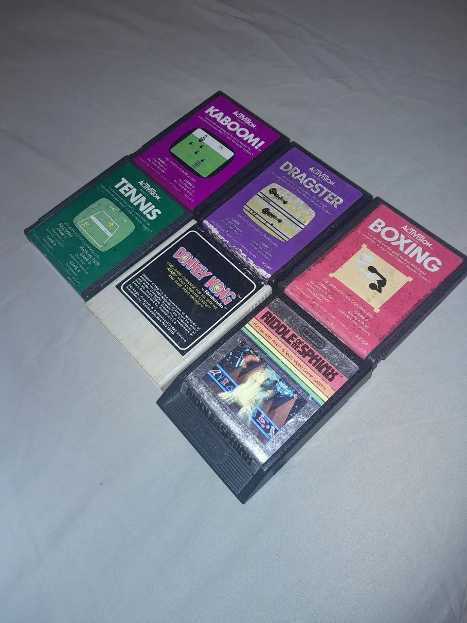 Lote 6 cartucho de atari 2600