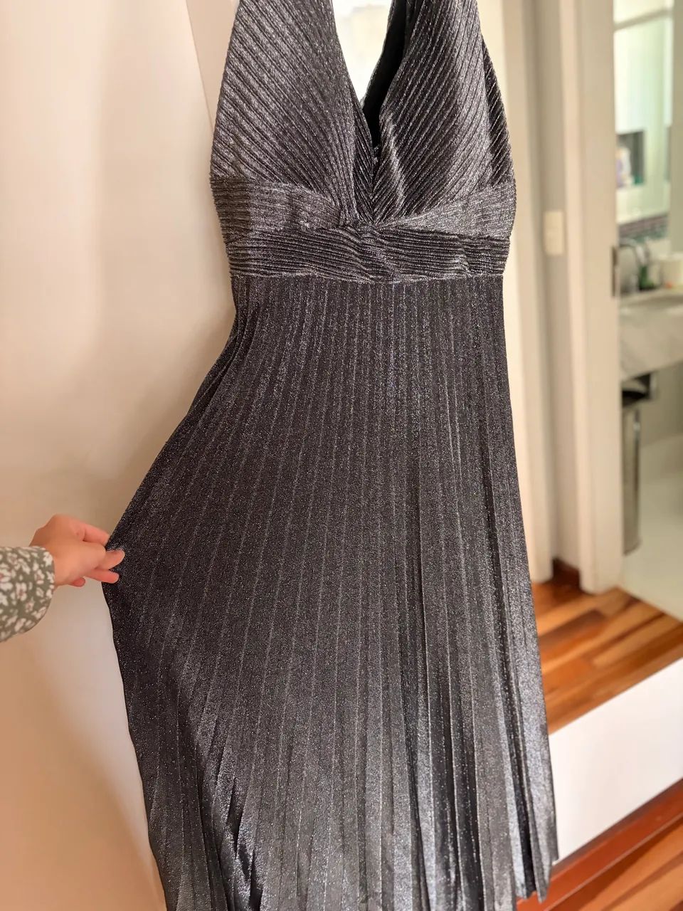 Vestido cinza brilhante  - Foto 3