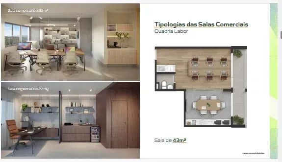 Escritório no QUADRIA VISTA VERDE  27 m  a 43 m2 com banheiro - Foto 5