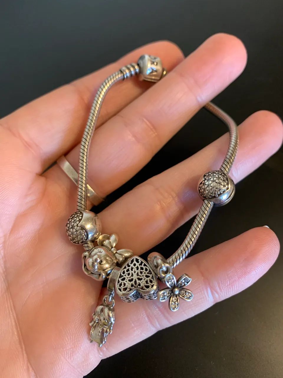 Pulseira Pandora com charms original  - Foto 2