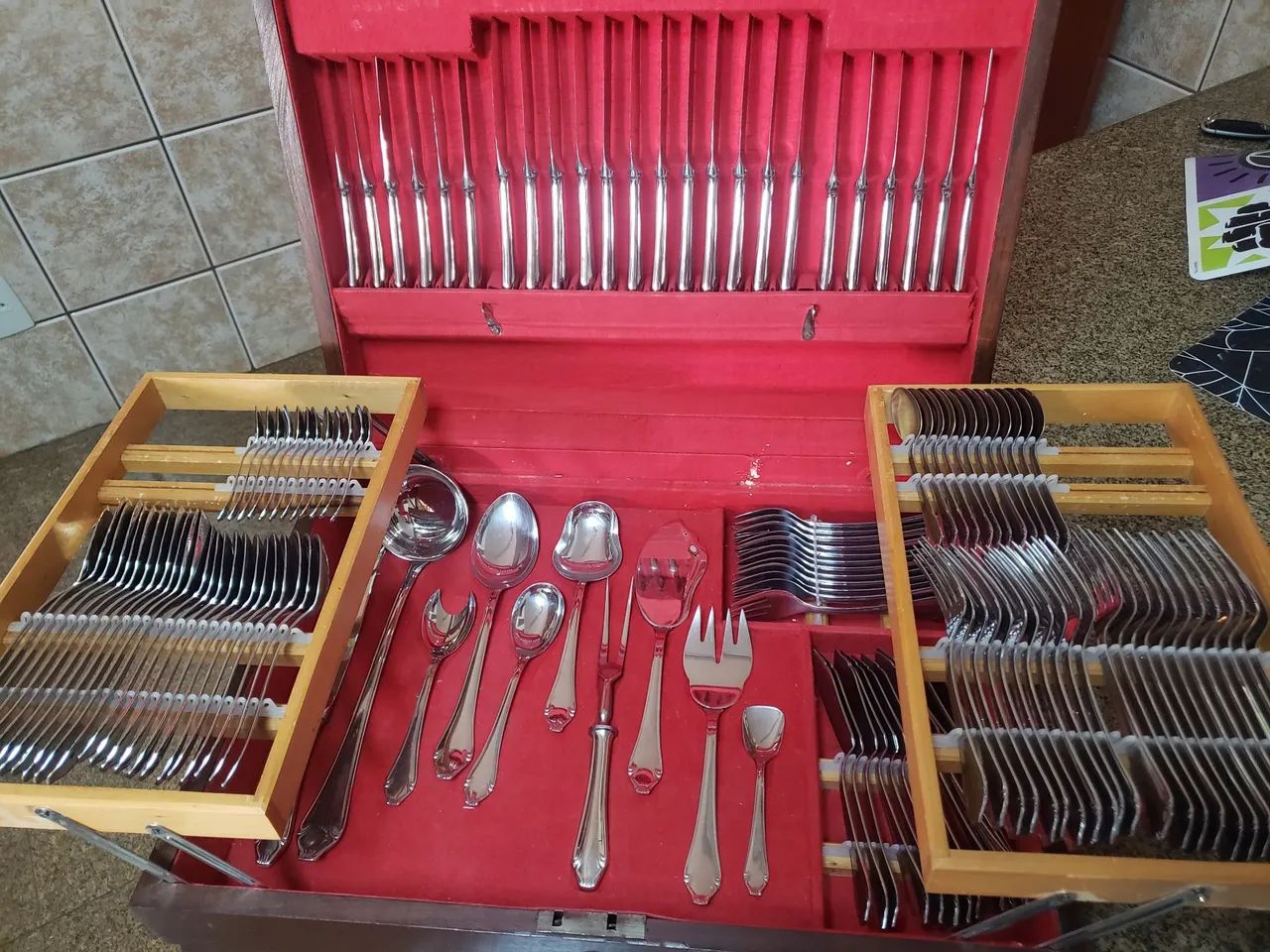 Antigo faqueiro inox Wolff - Foto 2