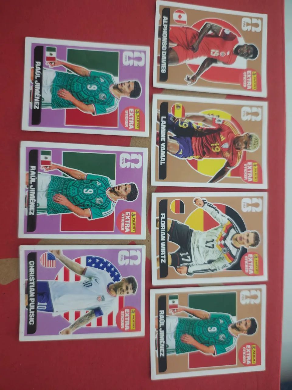 7 figurinhas Legends copa 2026.