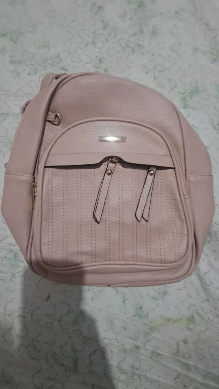Mochila Rosa Média Elegante - Foto 2