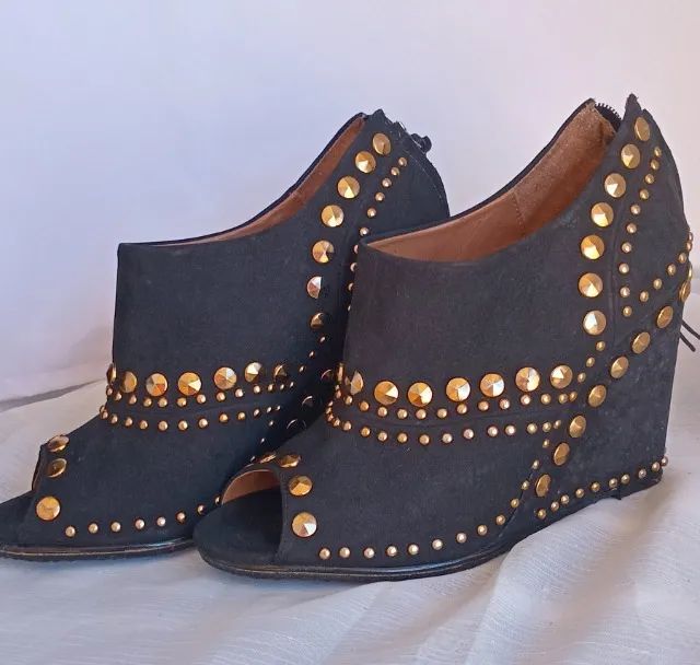 Ankleboot VICENZA Anabela rock n roll com tachinhas  - Foto 3