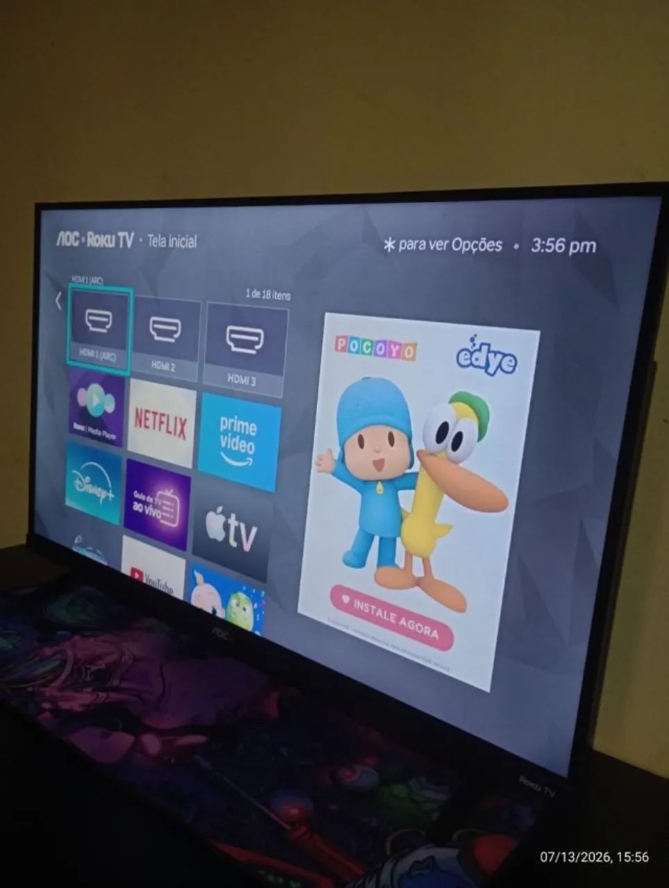 Smart TV AOC 32 Polegadas (Roku)