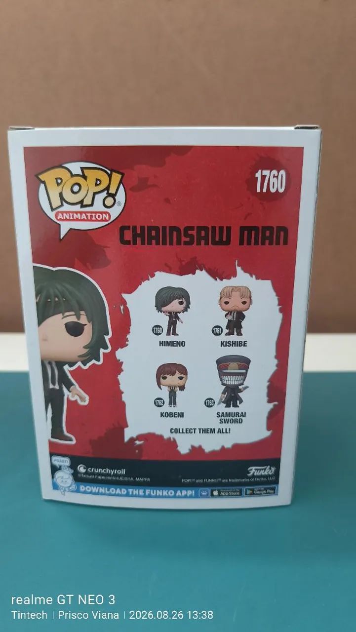 Funko Pop Himeno #1760 Chainsaw Man Original Novo Lacrado - Foto 3