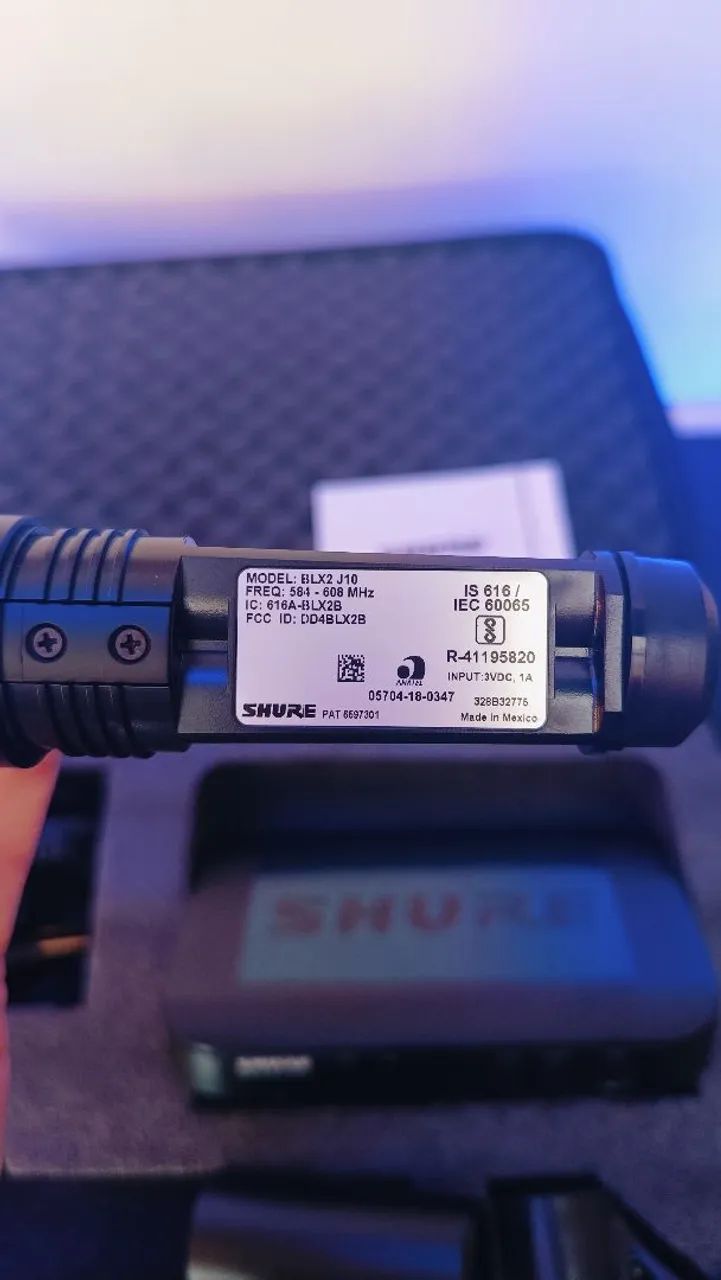 Microfone Sem Fio Profissional Shure BLX24/B58 Beta 58A ( J10 584-608MHz ) - Foto 2