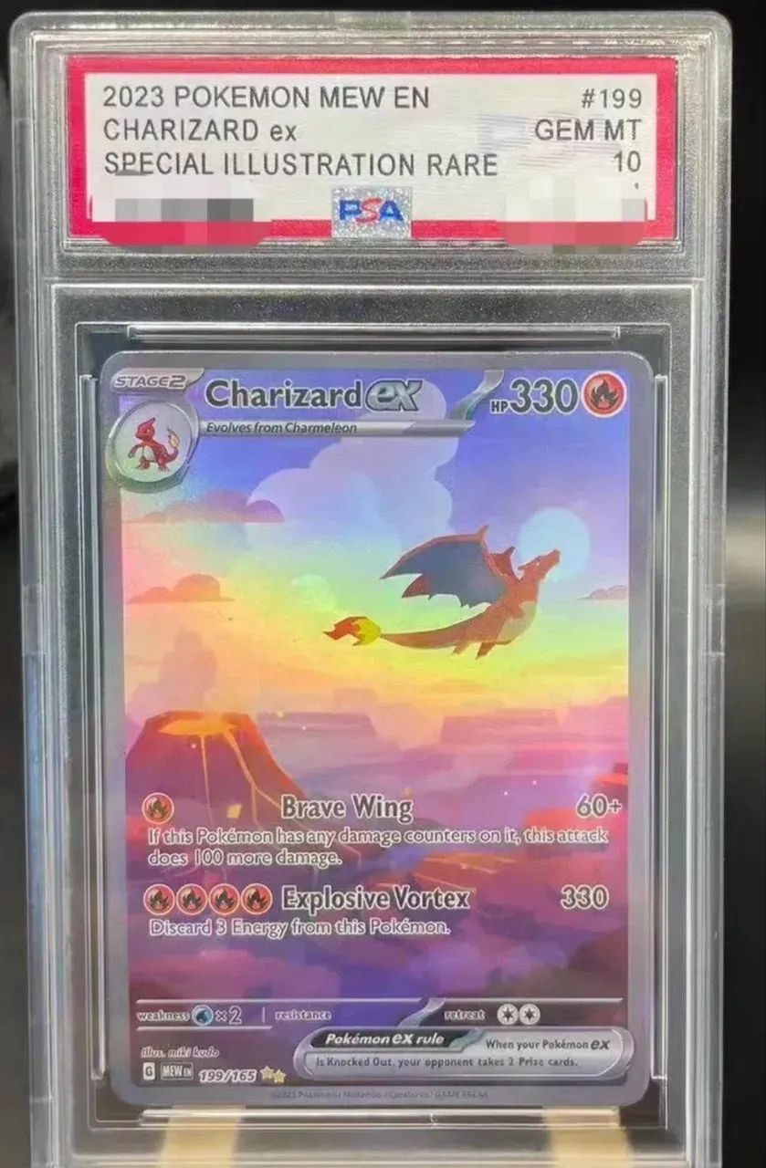 Pokémon Charizard Ex Sir #199 Psa10, Colecionável De Alta Ra