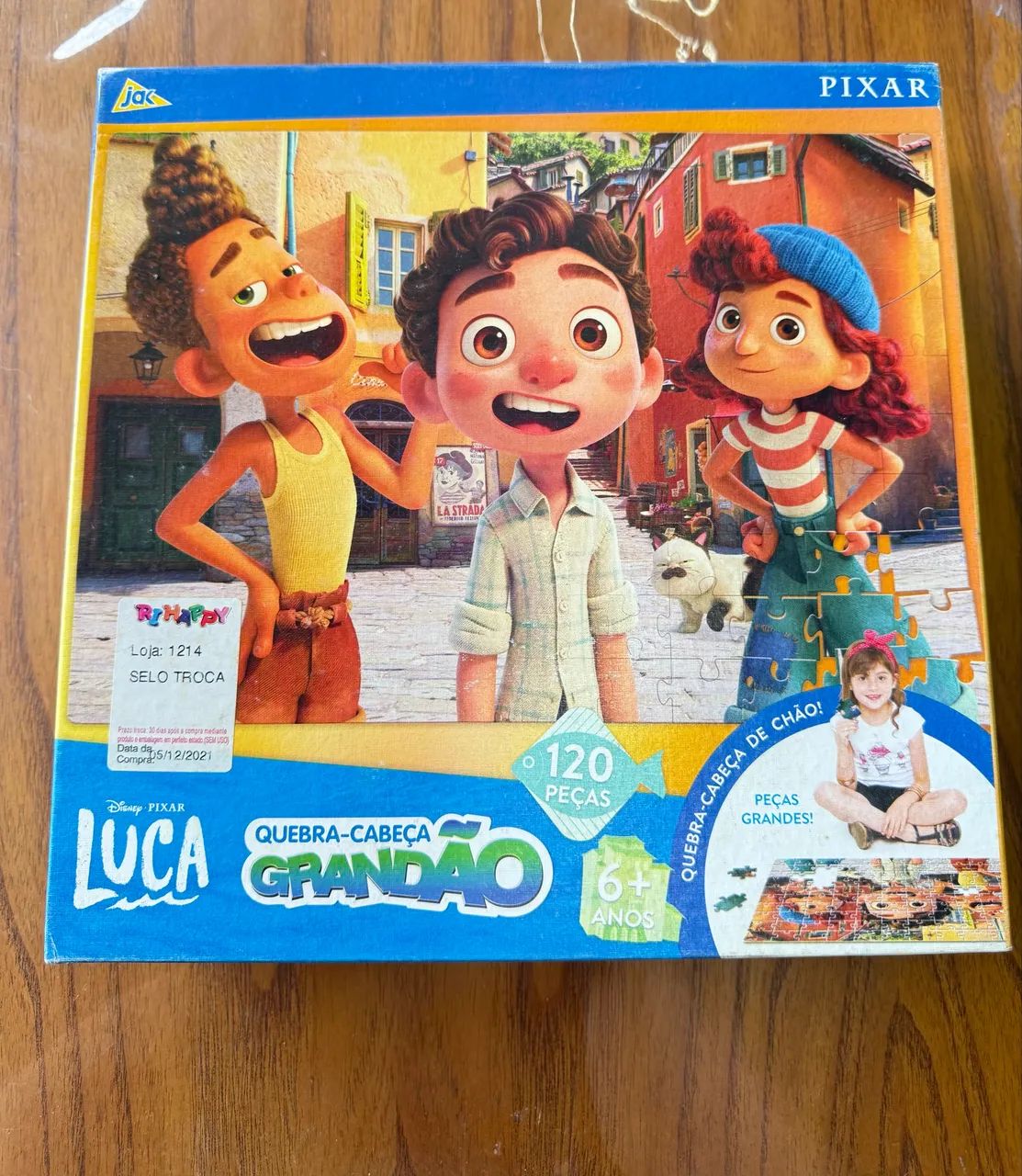 Quebra Cabeça Pixar Luca Grandão 120 peças 