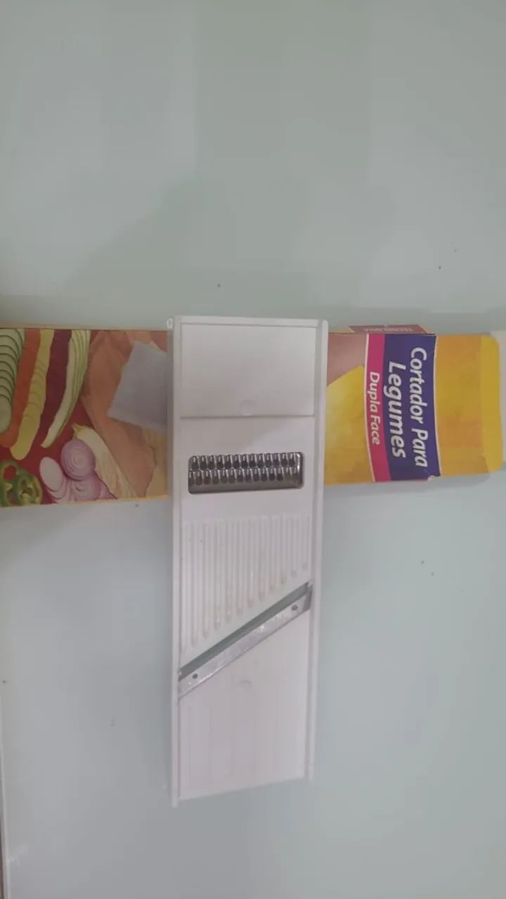 fatiador mandoline ajustável +fatiador e ralador de legumes dupla face + organizador - Foto 3