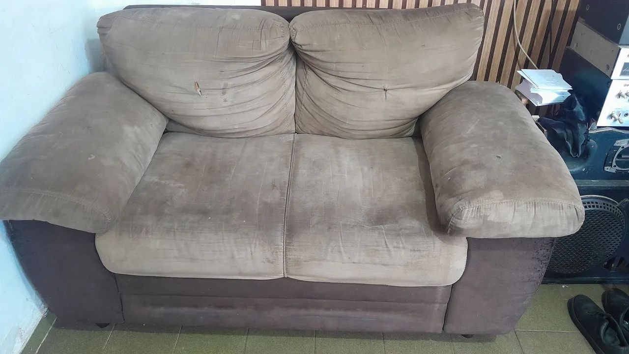 Sofá 2 lugar pra doação  - Foto 2