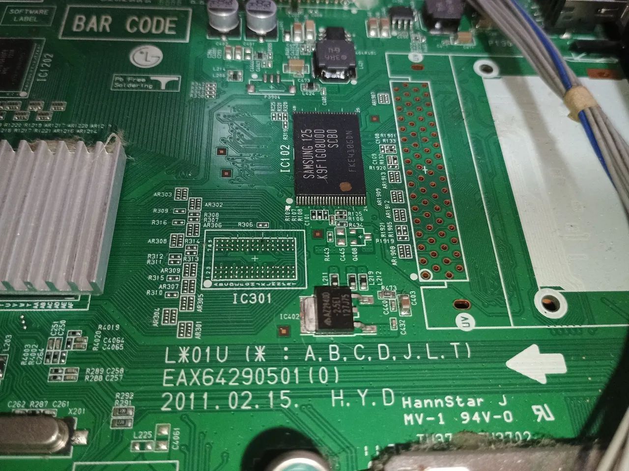 Placa principal e fonte Tv LG-32LK330 vai completa como na foto,leia descrição... - Foto 3