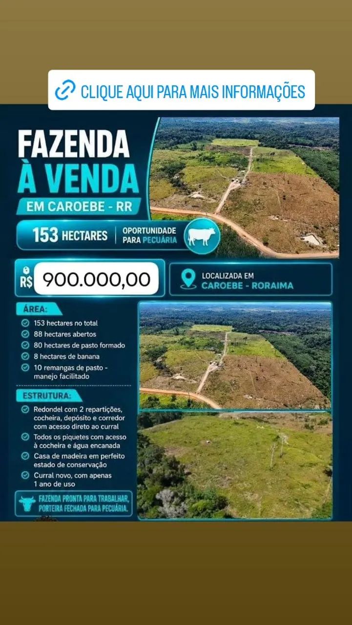 Vende-se fazenda 900.000