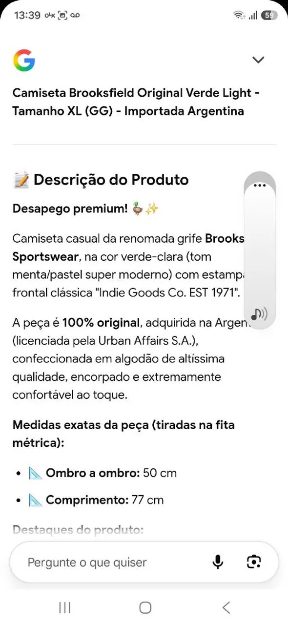 CAMISA BROOKSFIELD ORIGINAL VERDE GG IMPORTADADA DA ARGENTINA  - Foto 5