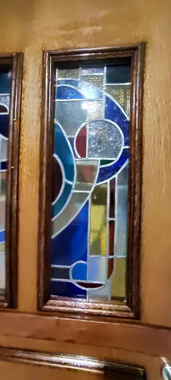 Porta de Madeira com Vitral - Foto 3