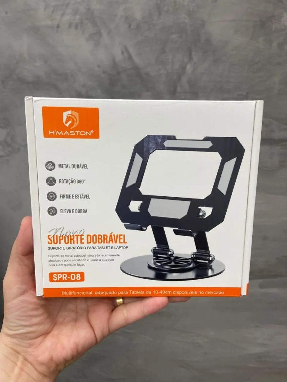 suporte dobrável H Maston SPR-08 - para Tablet e Notebook  - Foto 2