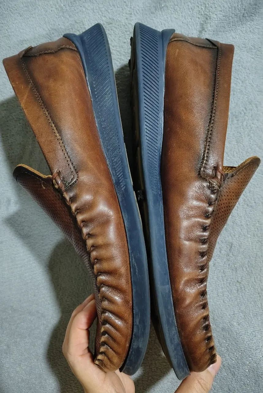 Sapato masculino em couro ORIGINAL  - Foto 4