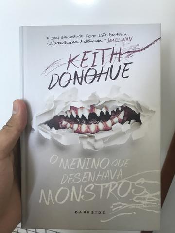 Livro o menino que desenhava monstros